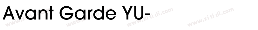 Avant Garde YU字体转换